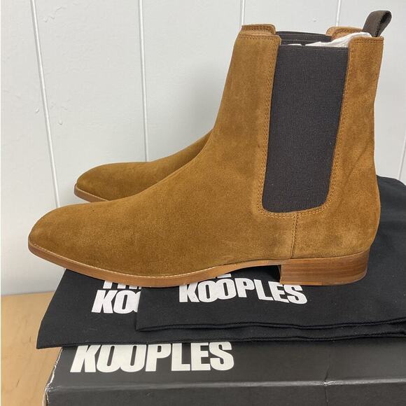 The Kooples NIB Men\'s Brown Suede Chelsea Boot Size FR‎ 42/US Men\'s 8/US W 10 main image 5
